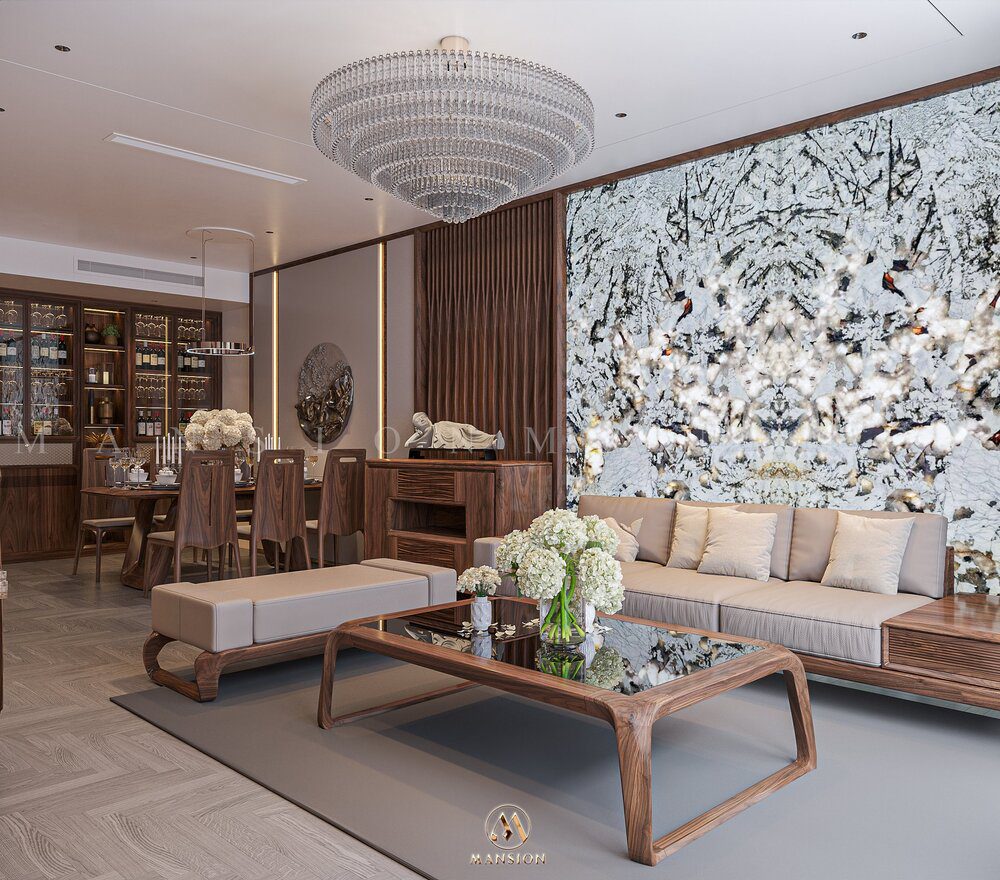 Thiết kế nội thất chung cư hanjardin - Mansion