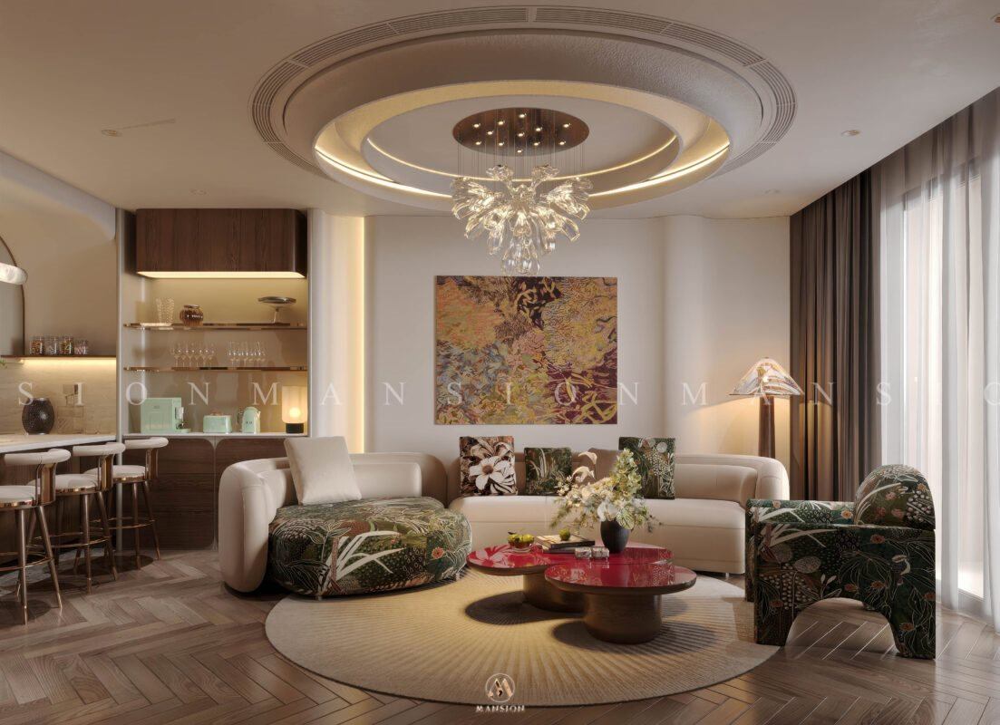 Thiết kế nội thất căn hộ cao cấp 90m2 hiện đại, cá tính - Mẫu thiết kế thực tế