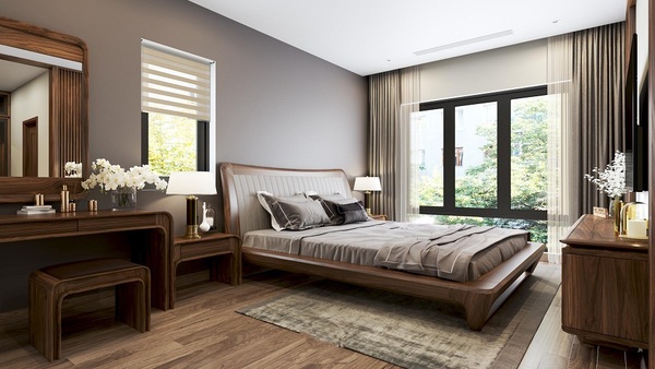 Lợi ích khi sử dụng phòng ngủ gỗ óc chó
