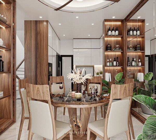 Phong cách thiết kế nội thất gỗ óc chó hot nhất 2023