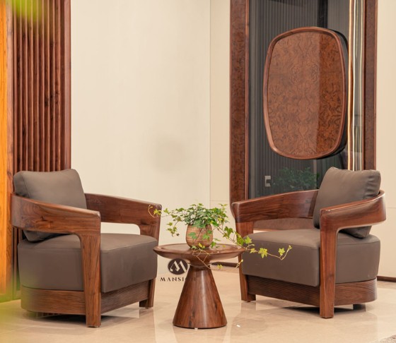 Mansion thiết kế thi công nội thất gỗ óc chó