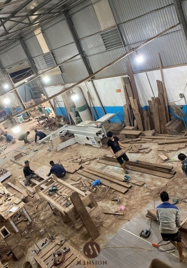 Mansion thiết kế thi công nội thất gỗ óc chó